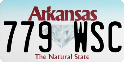 AR license plate 779WSC
