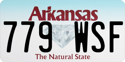 AR license plate 779WSF