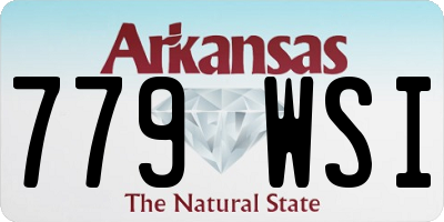 AR license plate 779WSI