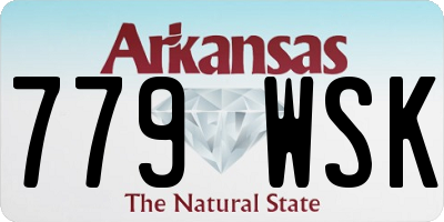 AR license plate 779WSK