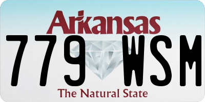AR license plate 779WSM