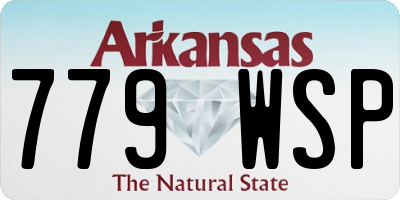 AR license plate 779WSP
