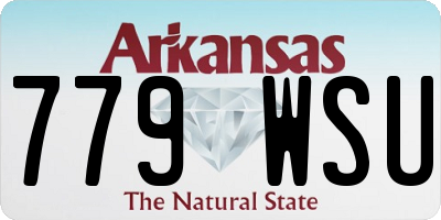 AR license plate 779WSU