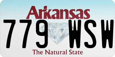 AR license plate 779WSW