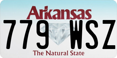 AR license plate 779WSZ