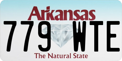 AR license plate 779WTE