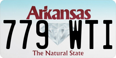 AR license plate 779WTI