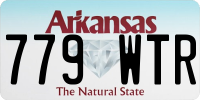 AR license plate 779WTR