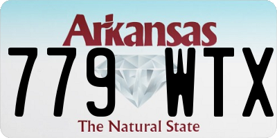 AR license plate 779WTX