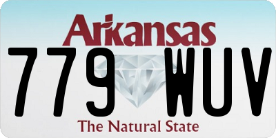 AR license plate 779WUV