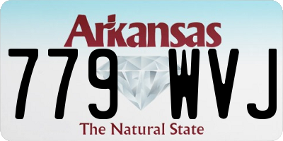 AR license plate 779WVJ