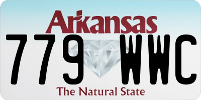 AR license plate 779WWC