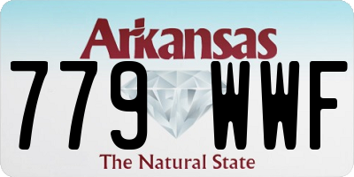 AR license plate 779WWF