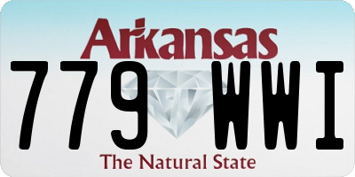 AR license plate 779WWI