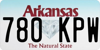 AR license plate 780KPW