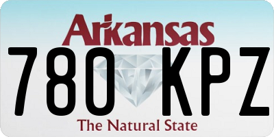 AR license plate 780KPZ