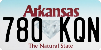 AR license plate 780KQN