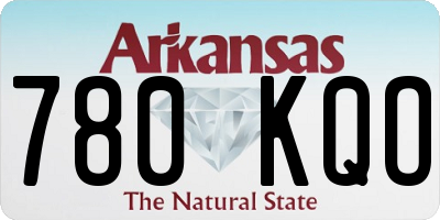 AR license plate 780KQO