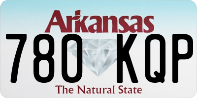 AR license plate 780KQP