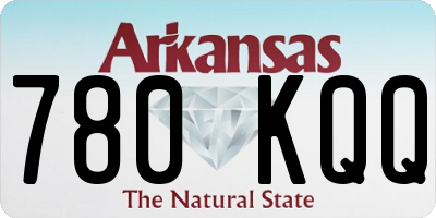 AR license plate 780KQQ