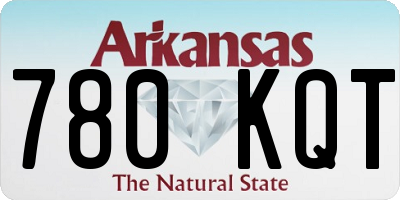 AR license plate 780KQT