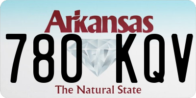 AR license plate 780KQV