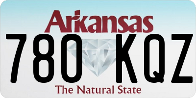AR license plate 780KQZ
