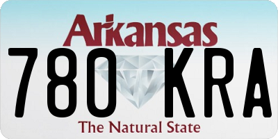 AR license plate 780KRA