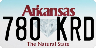 AR license plate 780KRD
