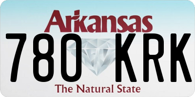 AR license plate 780KRK