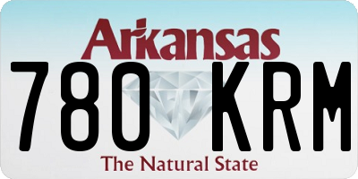 AR license plate 780KRM