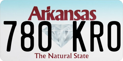 AR license plate 780KRO