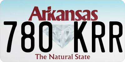 AR license plate 780KRR