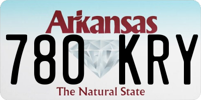 AR license plate 780KRY