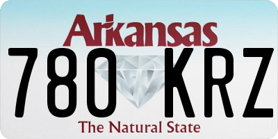 AR license plate 780KRZ