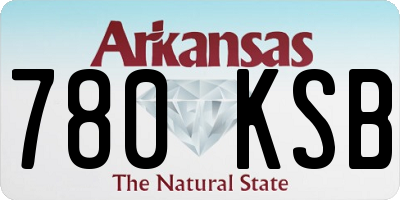 AR license plate 780KSB