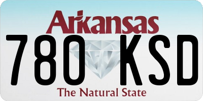 AR license plate 780KSD