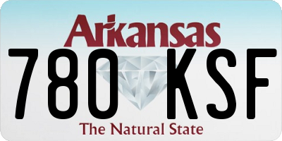 AR license plate 780KSF