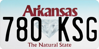 AR license plate 780KSG