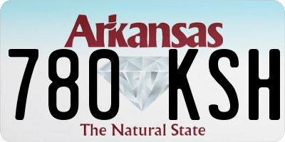 AR license plate 780KSH