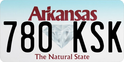 AR license plate 780KSK