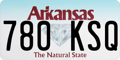 AR license plate 780KSQ