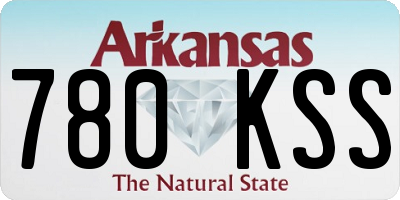 AR license plate 780KSS