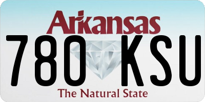 AR license plate 780KSU