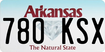 AR license plate 780KSX