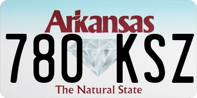 AR license plate 780KSZ