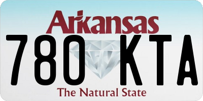 AR license plate 780KTA