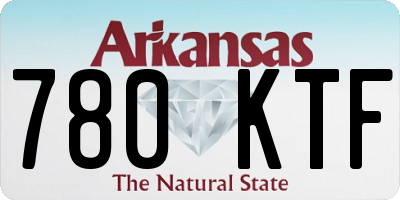 AR license plate 780KTF