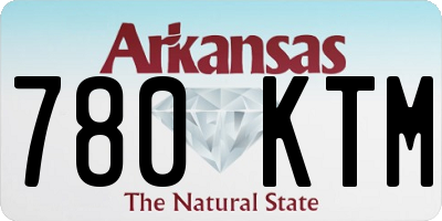 AR license plate 780KTM