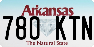 AR license plate 780KTN